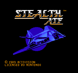 Stealth ATF (Europe) Title Screen